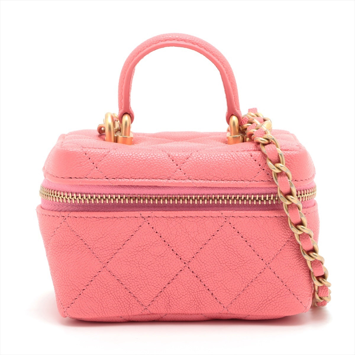Chanel Matrasse Caviar S Chain Shoulder Bag Mini Pink G  31st