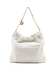 Chanel 22 Leather Chain Shoulder Bag White G