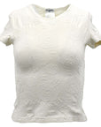 Chanel Camellia T-shirt White 98P 