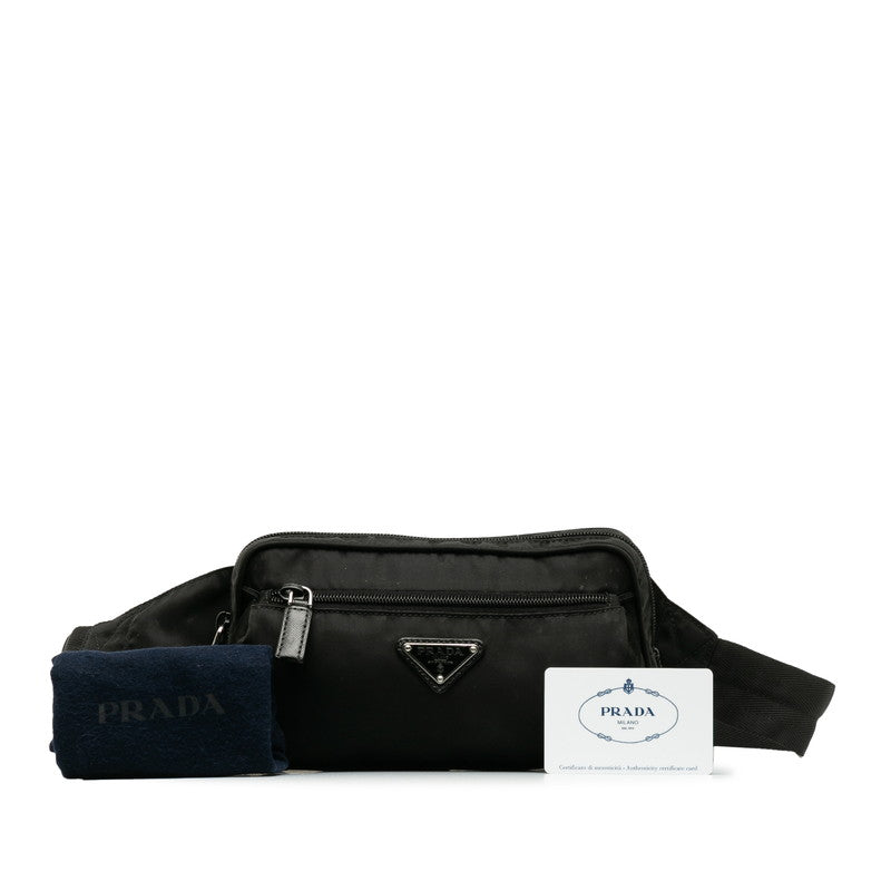 Prada Body Bag Waist Bag Black Nylon  Prada