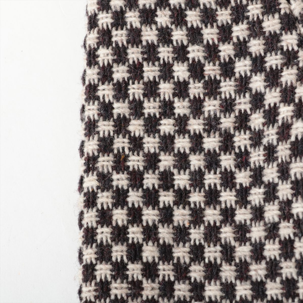 Chanel Coconut Button 95A Wool  Silk Coat 44  Beige × Brown P05266 TWIDE