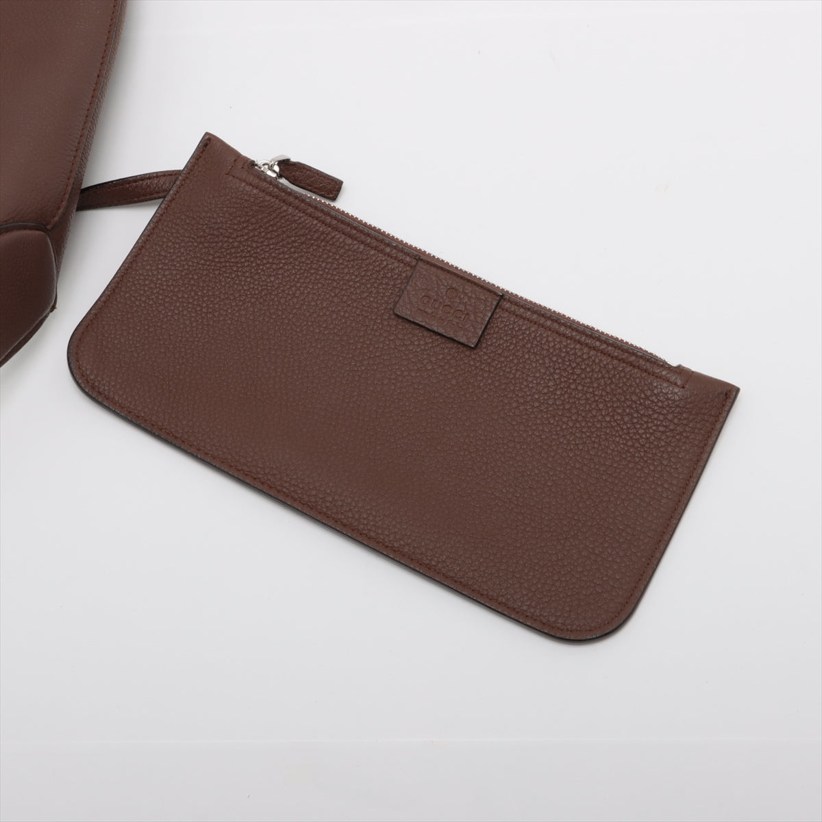 Gucci   Leather Shoulder Bag Brown 365458