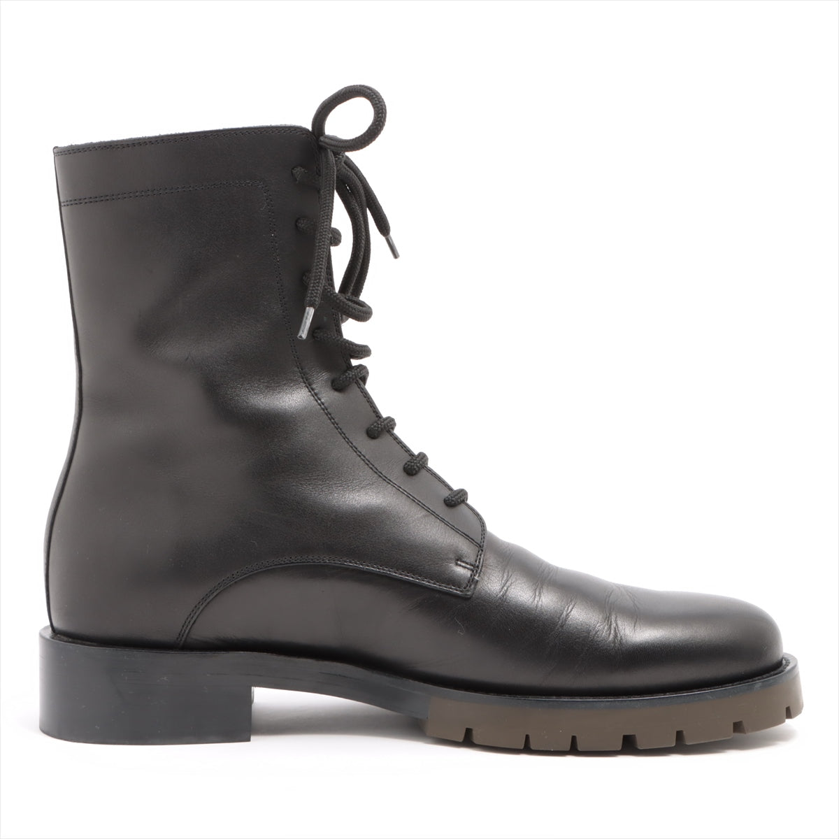 Hermes Leather Boots 44 Men Black