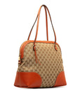 Gucci GG canvas shoulder bag 323673 beige orange canvas leather ladies GUCCI