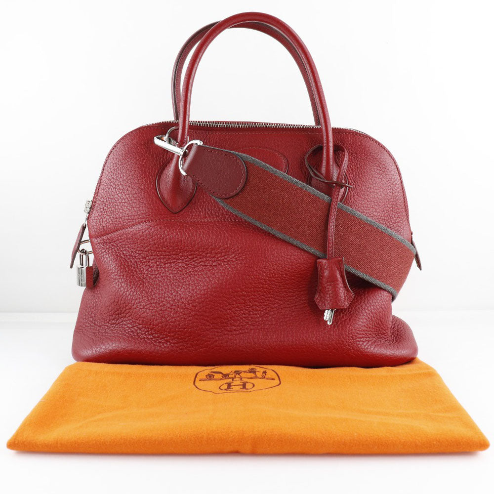 Hermes Bolide 31 Handbag  Clemence Rouge 2008