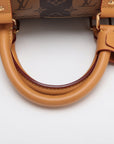 Louis Vuitton x NIGO Monogram Strip Keepall Bandouliere 50 M45967 Brown   Name Initial