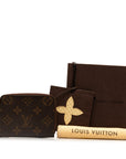 Louis Vuitton Monogram Zippy Coinpass Coincase M60067 Brown PVC Leather  Louis Vuitton