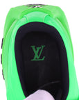 Louis Vuitton Millennium Line 21 Year Laver Trainers 9 Men Green  Black FD0251 Neon Color LV Logo  Cable Box  Bag