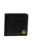 Gucci GG Marmont Twin Fed Wallet 423725 Black Leather  Gucci