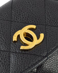 Chanel Black Caviar Belt Bum Bag 