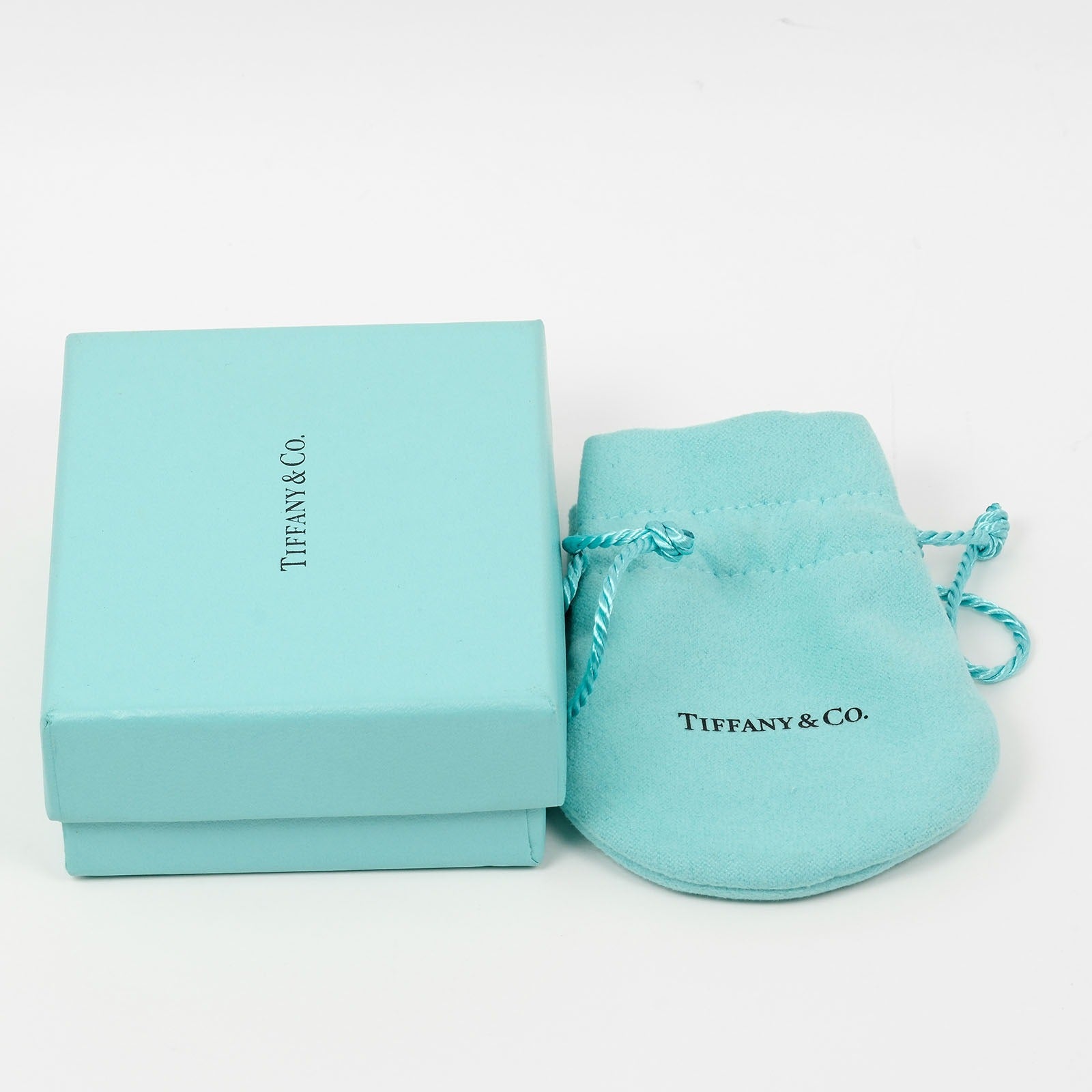 Tiffany &amp; Co. T Smile Mini Necklace K18 PG Pink G Diamond  2.31g