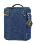 Chanel 1996-1997 Timeless Vanity Handbag Indigo Denim