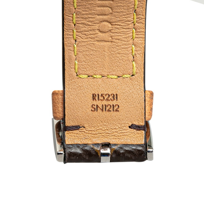 Louis Vuitton Monogram Tubular Canvas Strap M  R15231 Automatic  Brown Dial PVC Leather  Louis Vuitton