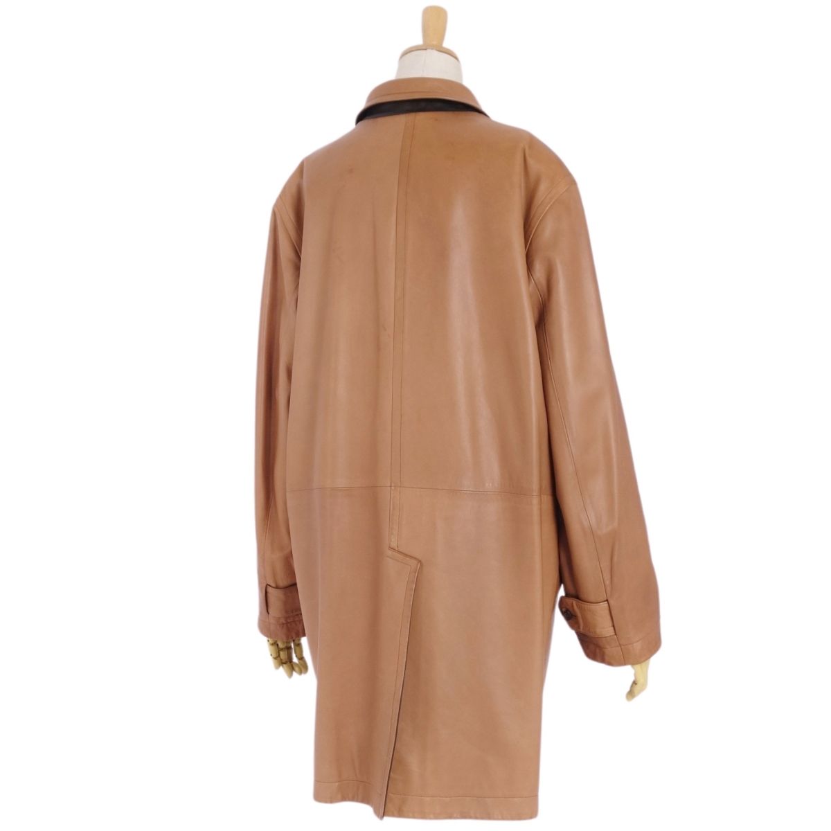 Hermes Margiela Period Coat Leather Coat Reverseible ar   38 (M equivalent) Dark Brown/Light Brown Contact