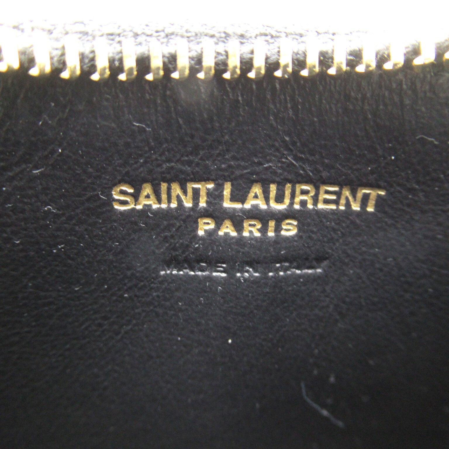 Saint Laurent Card Case Coin Case Coin Case Wallet  Leather  Black 63742515B0W1000