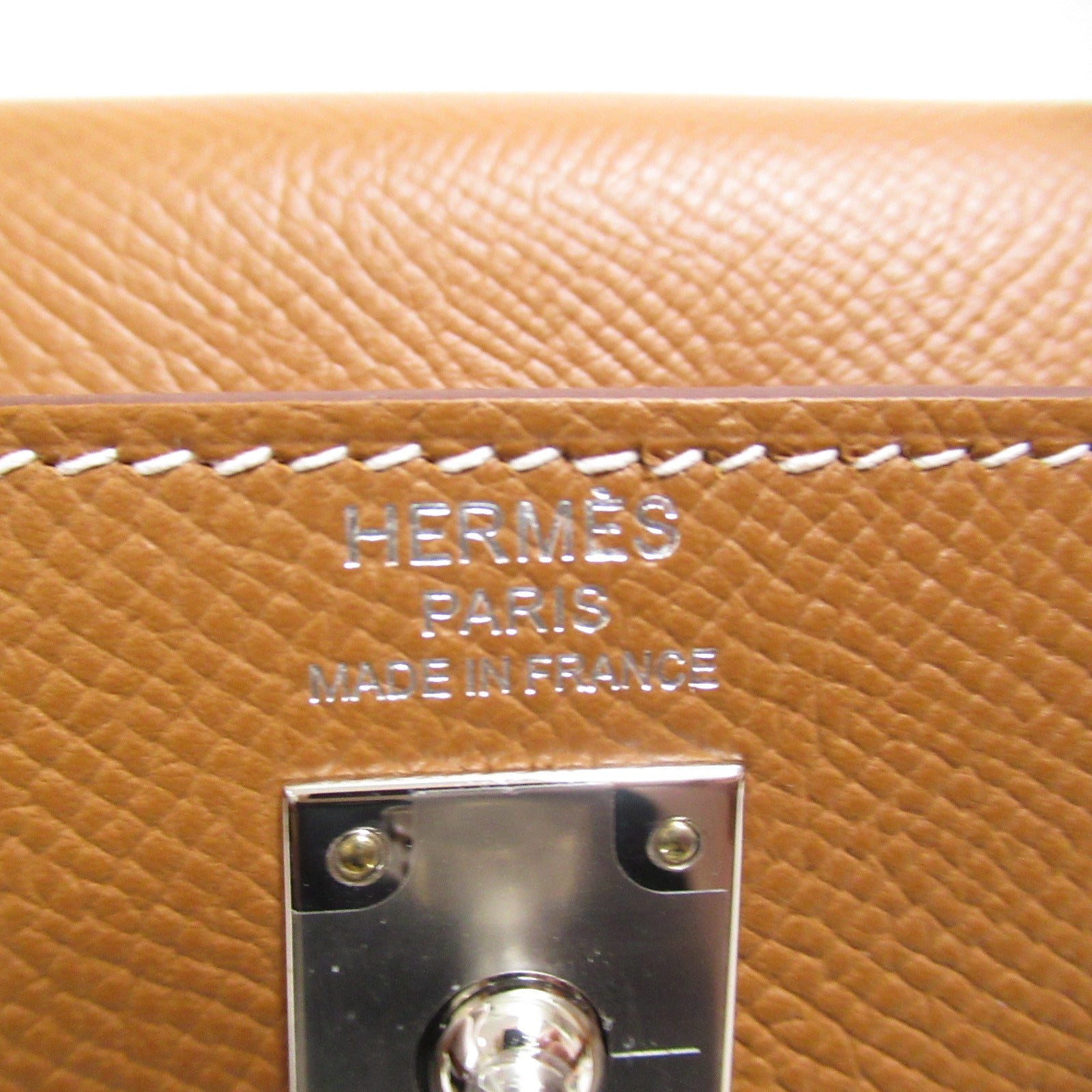 Hermes Kelly 25 G Handbag Outdoor Sewing Handbag Leather Epsom  Gold