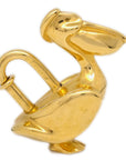 Hermes 1992 La Mer Pelican Cadena Gold Small Good