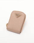 Prada Saffiano Leather Shoulder Bag Pink Beige