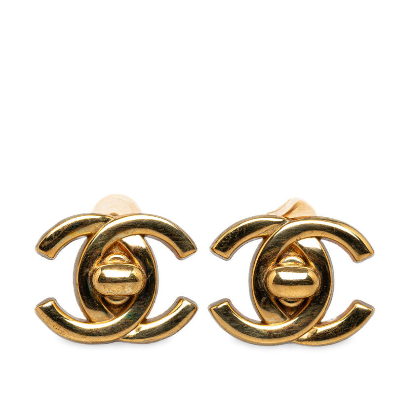 Chanel Vintage Coco Turnrock Motif Earring G   CHANEL Ginestapo