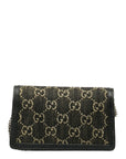 Gucci Dionysus Chain  Mini Shoulder Bag 476432 Black Canvas Leather  Gucci