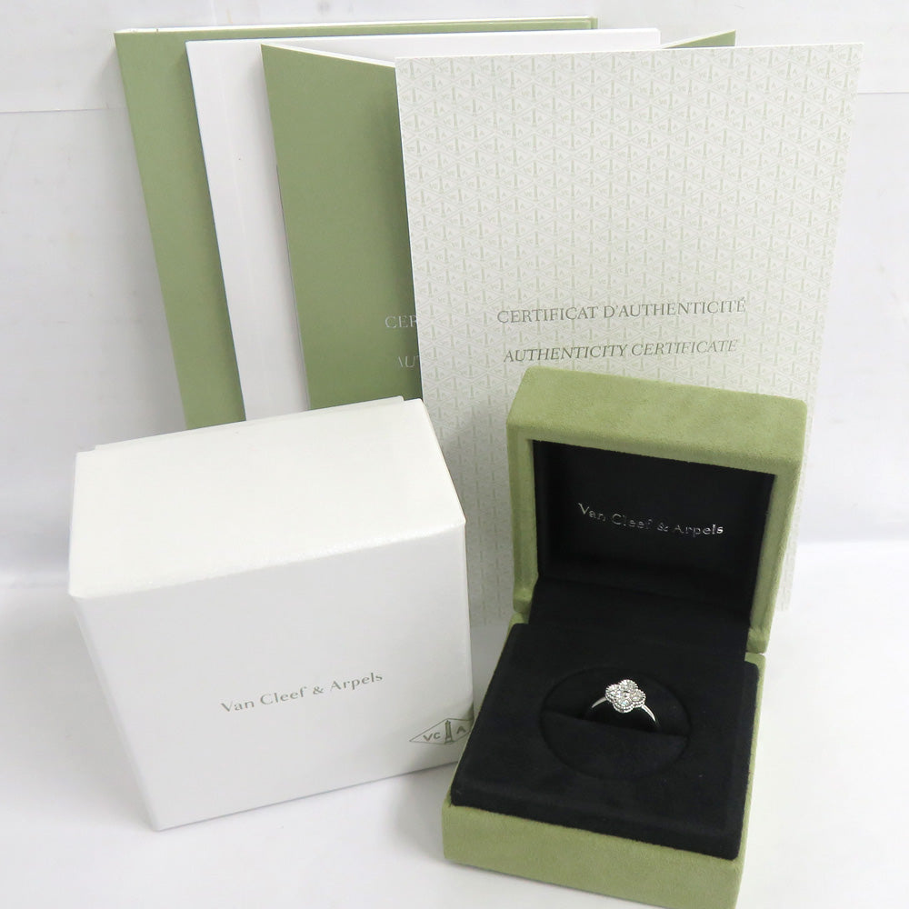 Van Cleef &amp; Arpels Van Cleef &amp; Arpels Suite Alhambra Ring Ring 750WG K18WG White G Diamond 