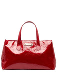 Louis Vuitton Monogram Verniss Wilshere PM Handbag M93642 Pompadour Red Patent Leather  Louis Vuitton