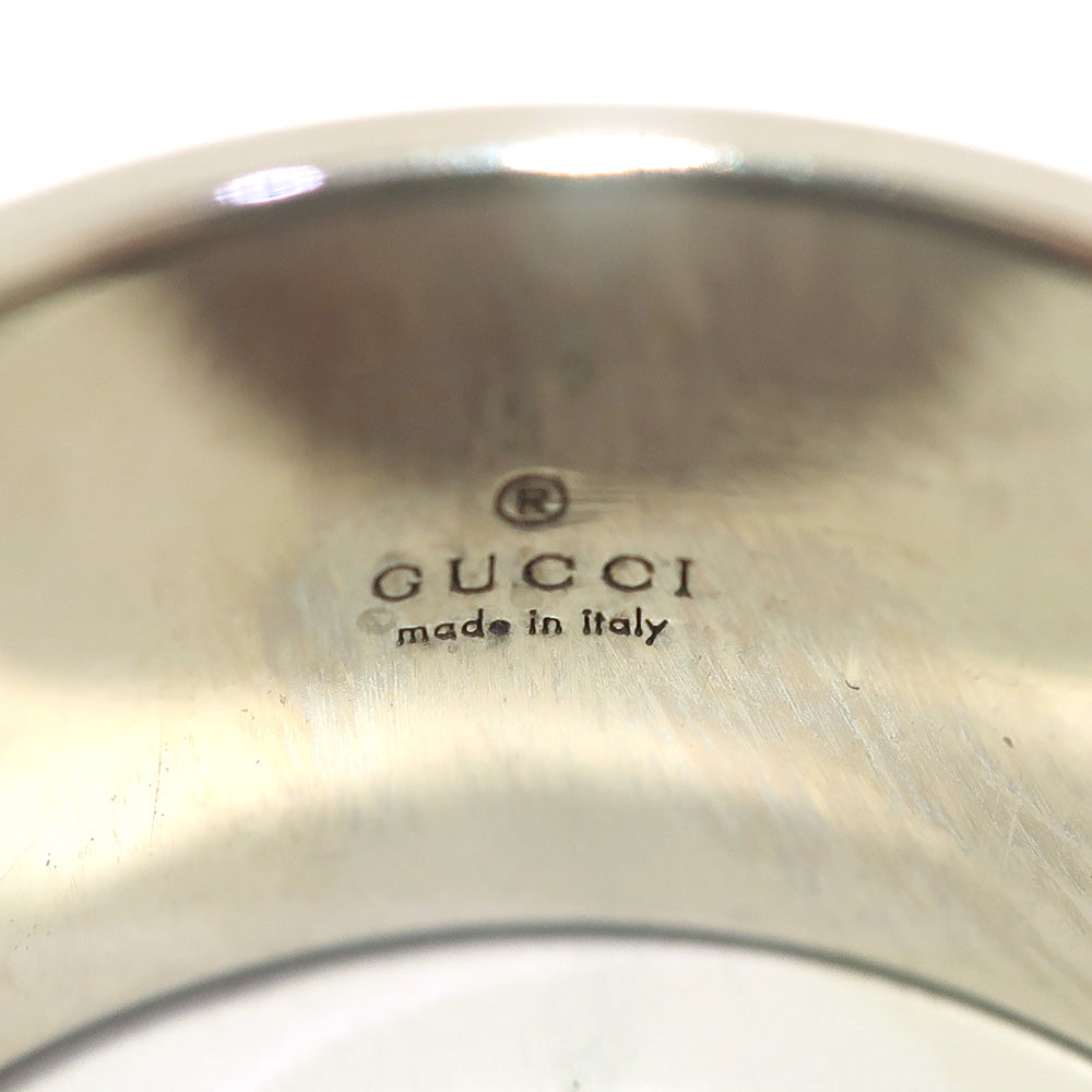 Gucci 750WG 7.5 . about 7.7g White G K18 Ring Jewelry