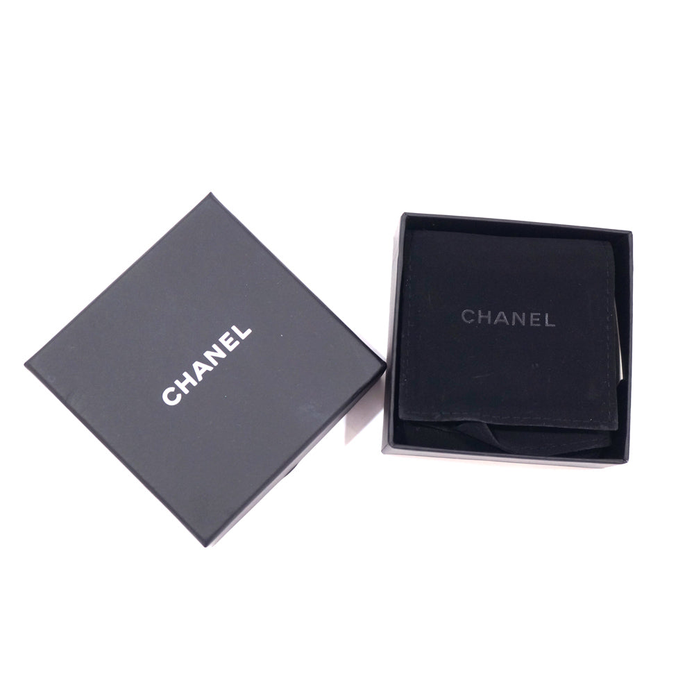 CHANEL CHANEL BROTHER COCOMARK LINE STONE 16V ACCESSORIES LIMITED LADYS SILVER