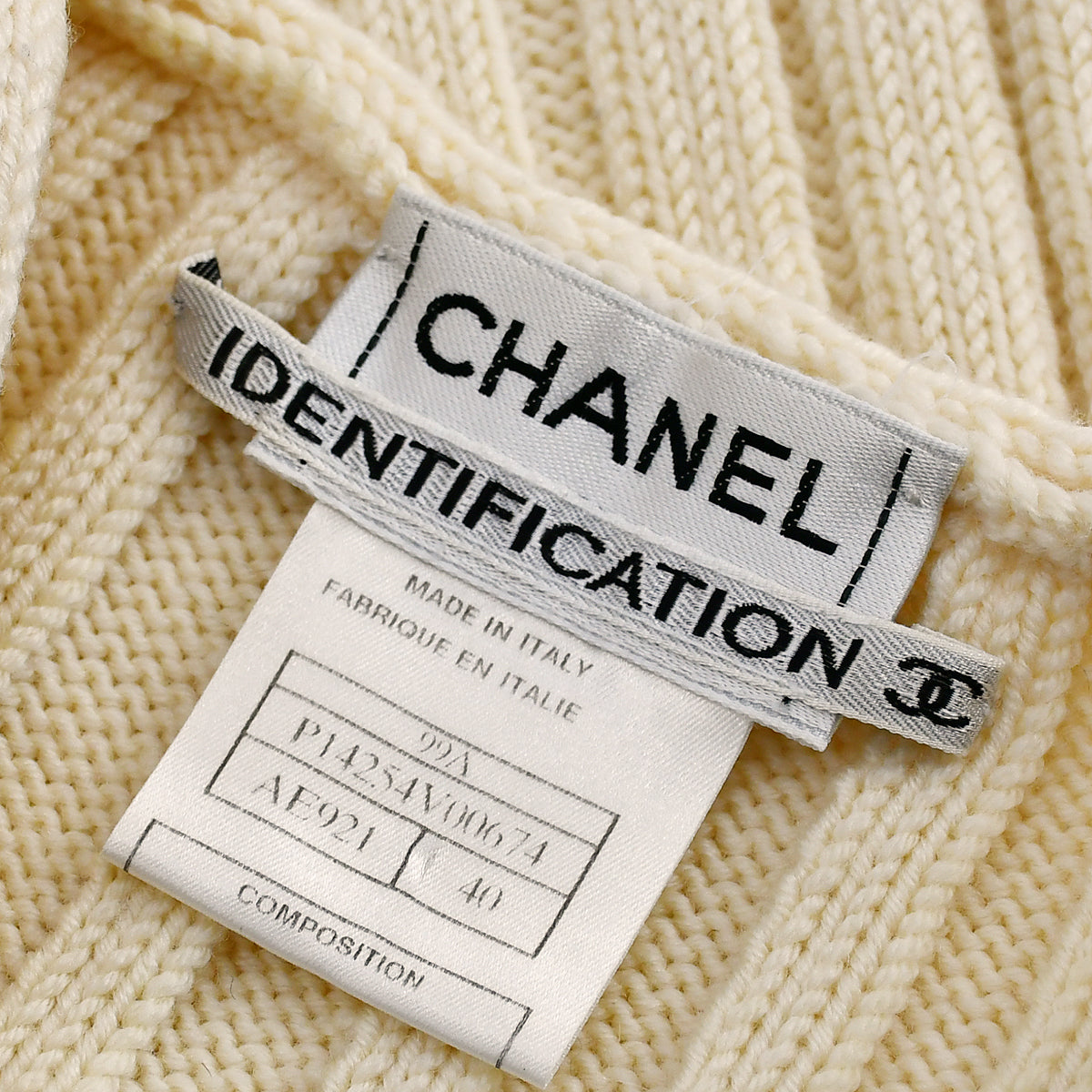 Chanel Fall 1999 ribbed top 