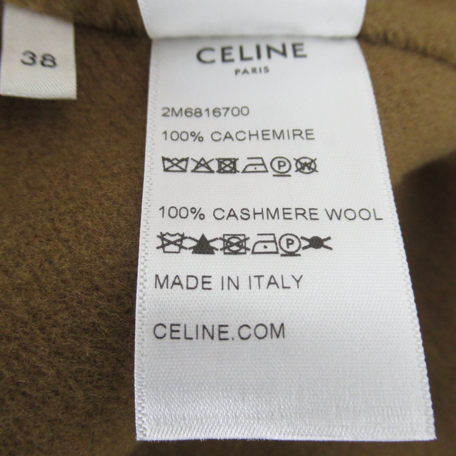 Celine Cashmere Coat  Cashmere  Brown 2M6816700