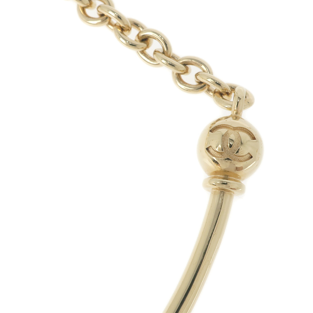 Chanel 5  Charm necklace Chocker C22C Coco CC Mark COCO 50cm G Color Accessories Jewelry