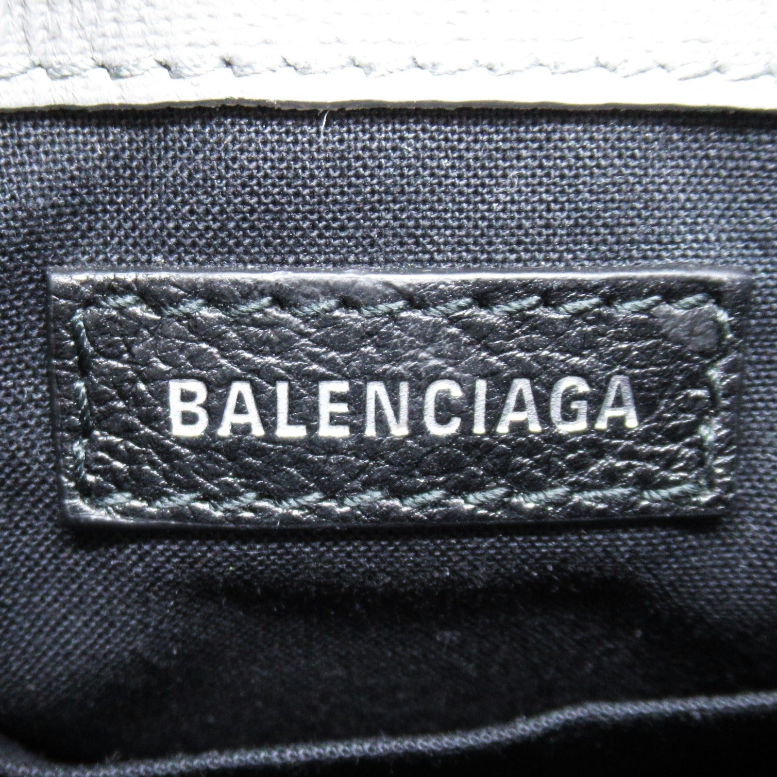 Balenciagaga BALENCIAGA Backher Shoulder Bag Shoulder Bag Leather  Grey 593826