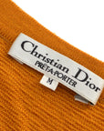 Christian Dior 1980s logo-intarsia cardigan 