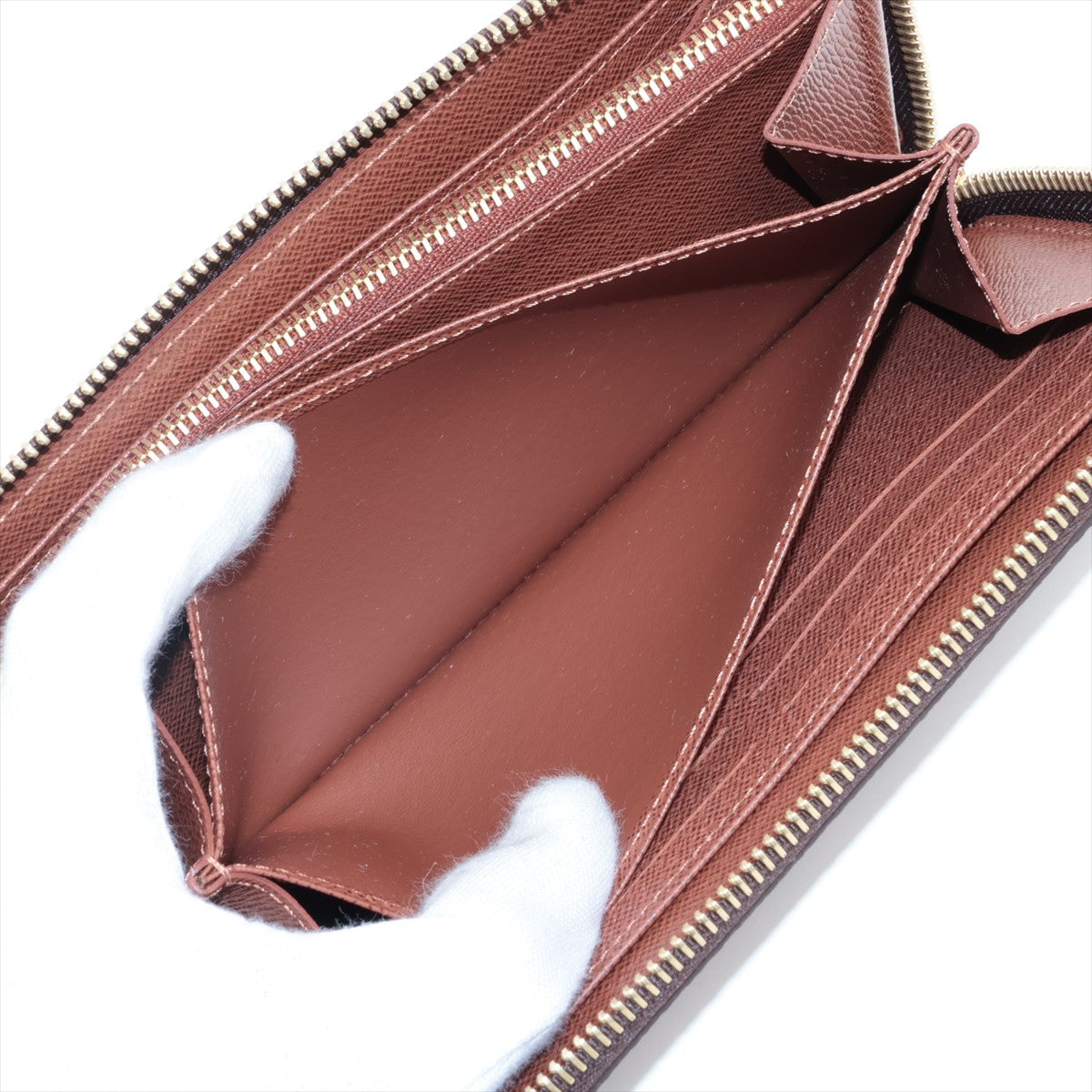 Louis Vuitton monogram zipper wallet M42616 round zipper wallet   responsiveness