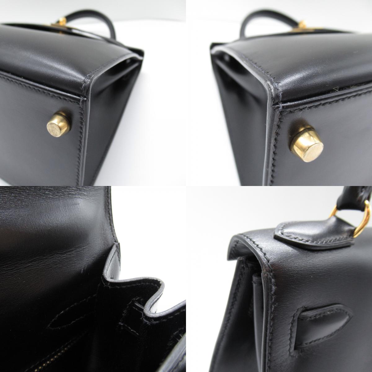 Hermes Kelly 28 Handbag Handbag Boxing Handbag  Black Boxing Handbags