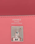 Hermes Kelly 25  Rose Azare Silver G W 2024