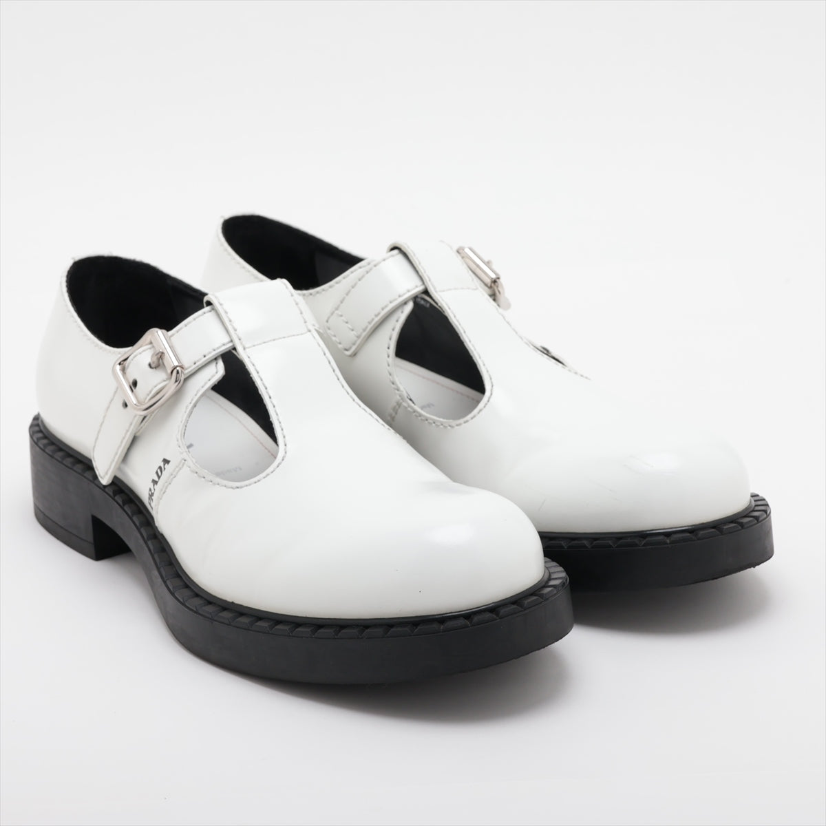Prada Merzhen Shoes 9 Men White 2EE372 T Strap