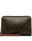 Louis Vuitton Monogram Ors Backpack Second Bag M51790 Brown PVC Leather Men LOUIS VUITTON
