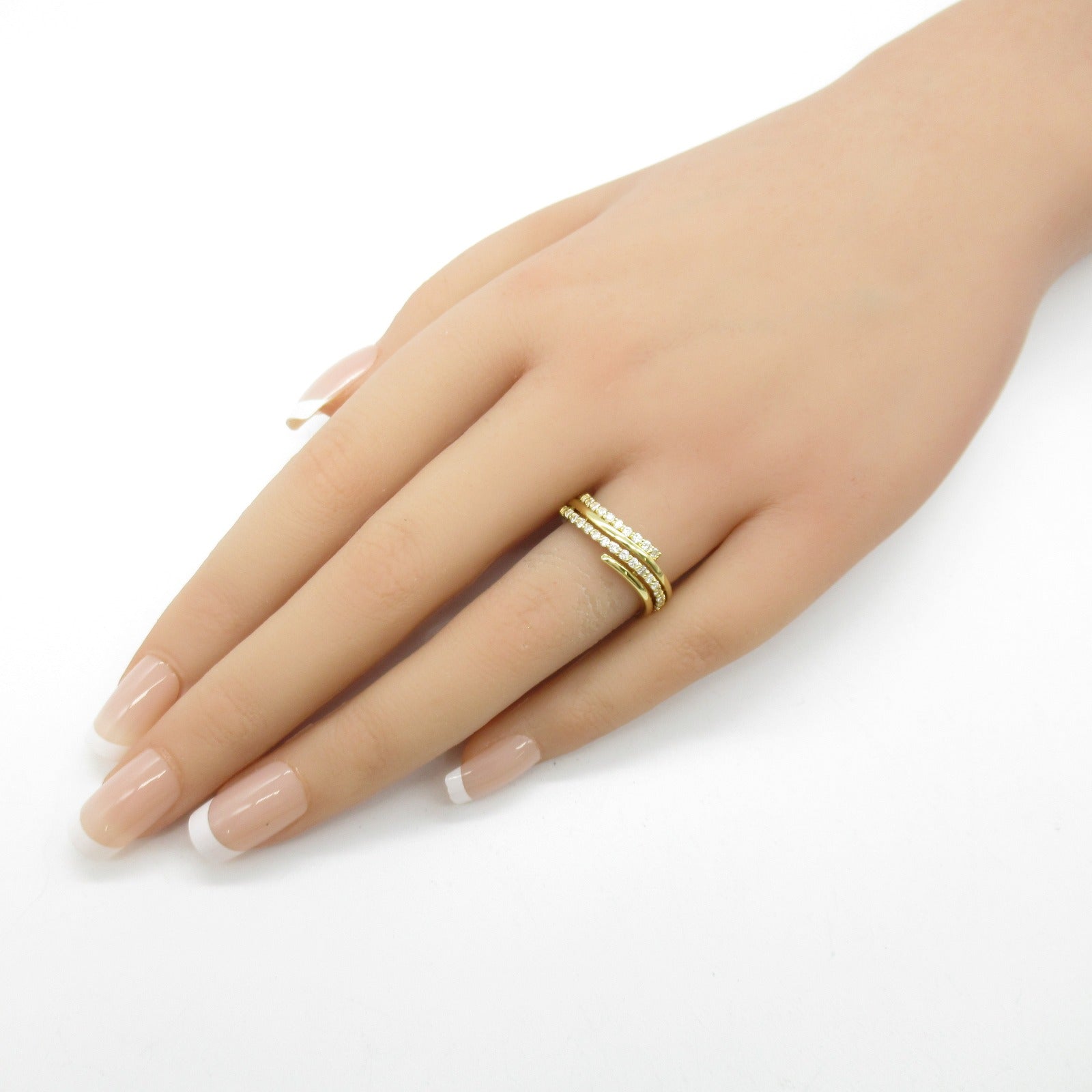 Jewelry Jewelry Diamond Ring Ring Ring Jewelry K18 (Yellow G) Diamond  Clear Diamond 6.0g