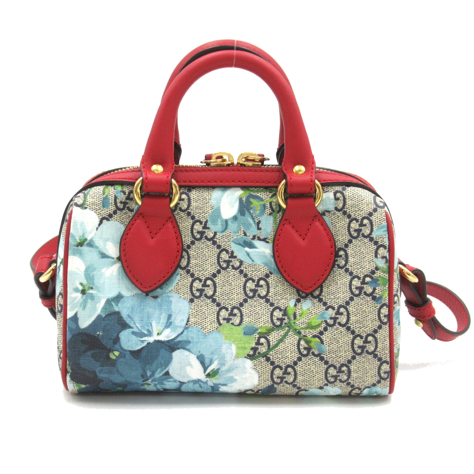 Gucci GG Bloom&#39;s Supreme 2w Shoulder Bag 2way Shoulder Bag PVC Coated Canvas  Navy  / Red Series 546312