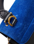 Celine Travers Handbag Shoulder Bag 2WAY Blue Black Beige Leather   Celine