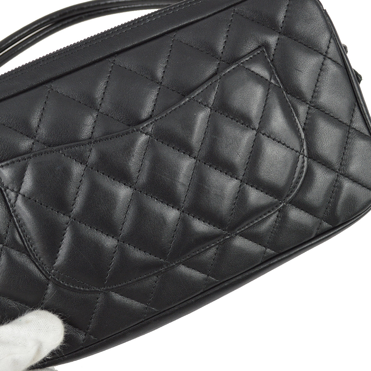 Chanel 2003-2004 黑色小牛皮 Cambon Ligne 手袋