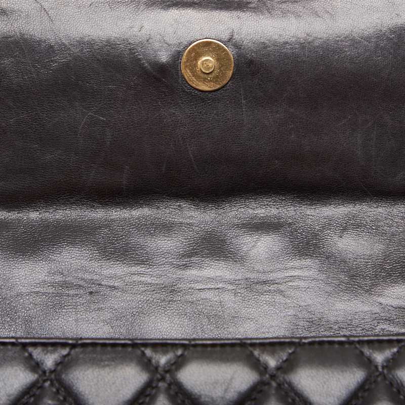 Chanel Matrasse Coco One Shoulder Bag Black Lambskin