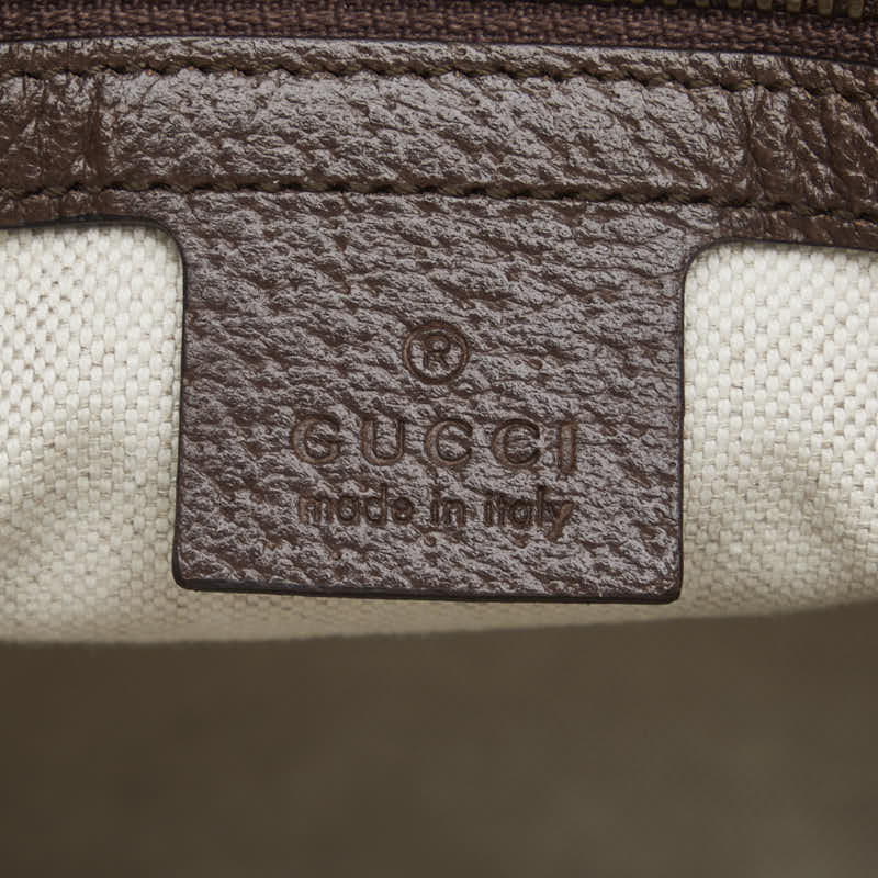 Gucci GG Supreme Sy Line  Shoulder Bag 547926 Brown Beige PVC Leather  Gucci
