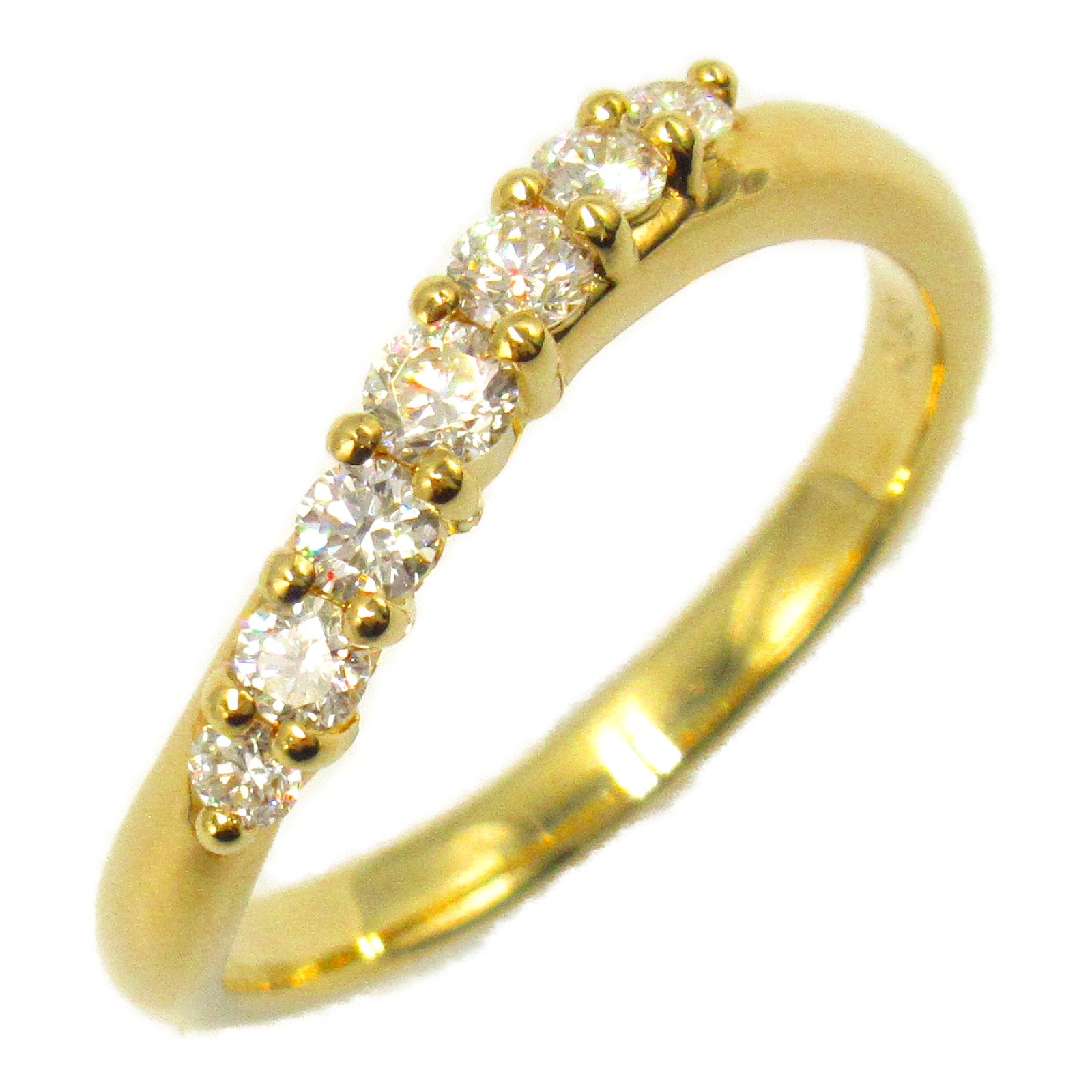 Jewelry Jewelry Diamond Ring Ring Ring Jewelry K18 (yellow g) Diamond  Clear Diamond 2.7g