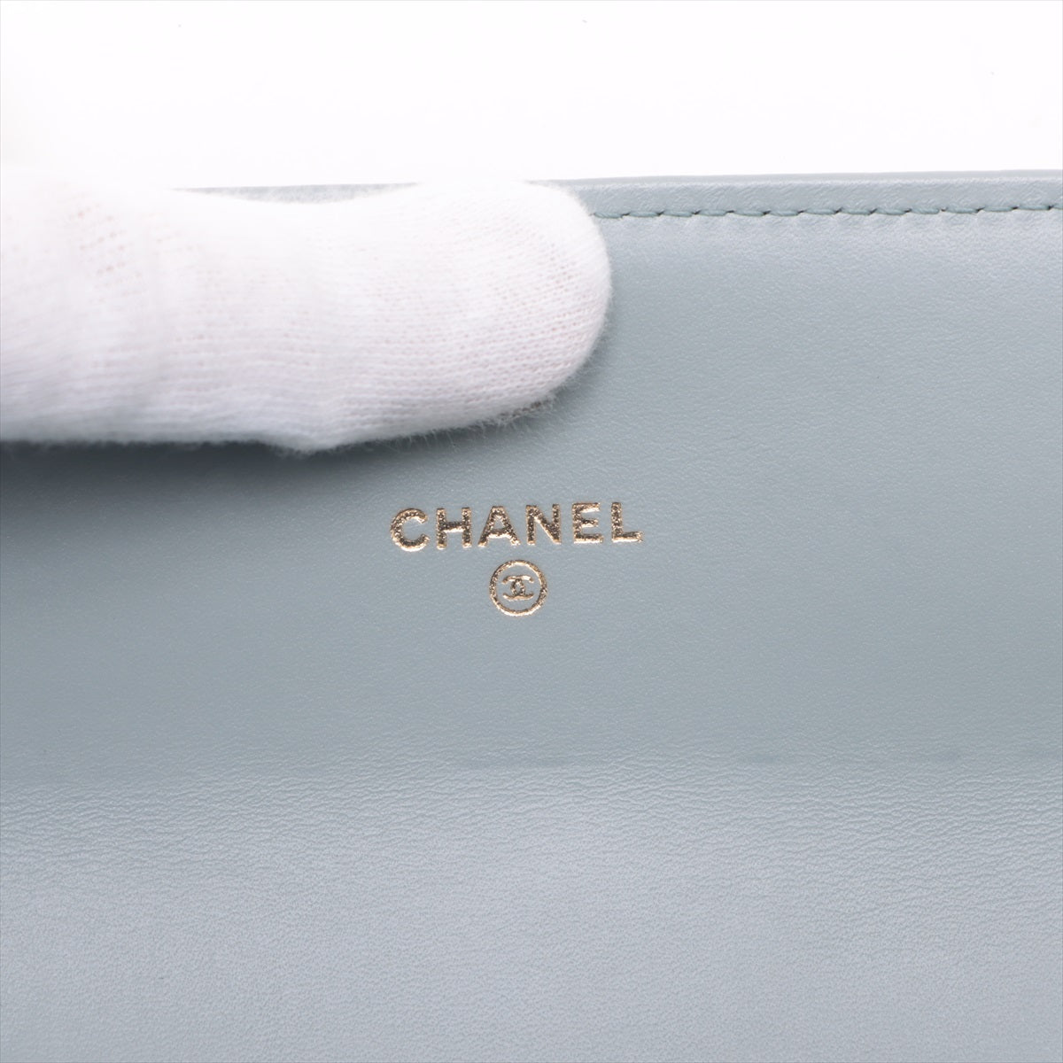 Chanel Coco Croco Wallet Gr Gold  18th