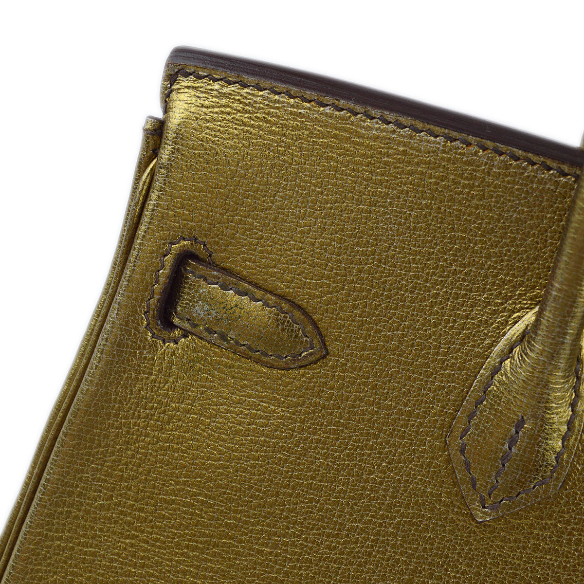 Hermes * Gold Chevre Birkin 25 Handbag