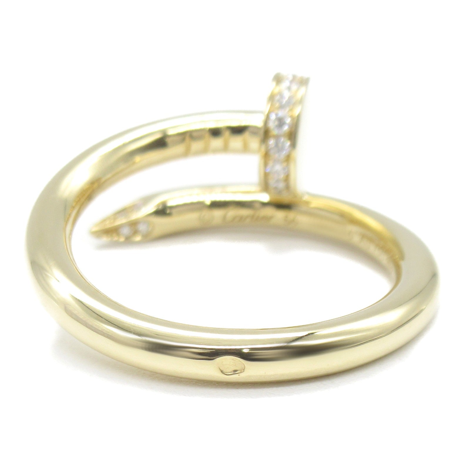 Cartier Cartier Diamond Ring Ring Ring Ring Jewelry K18 (yellow g) Diamond   Gold / Clear B4216900