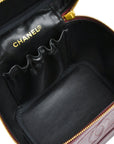 Chanel 1994-1996 Timeless Vanity Handbag Bordeaux Caviar