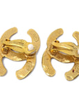 Chanel Gold CC Earrings Clip-On 29 2878